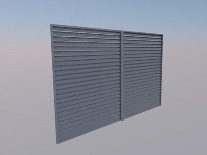 Lamellen-Wand 4m