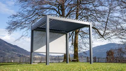 markise action Textil-Screen | Sicht & Wetterschutz – lamellendach-online.com
